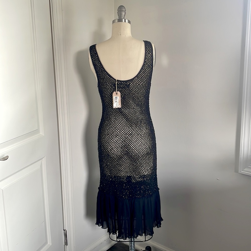 All Saints Black Beaded Dress - Picture 3 of 5